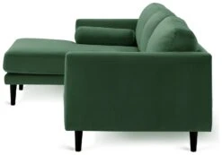 Habitat Jacob Velvet Left Hand Corner Sofa - Emerald Green -Habitat 2910356 R Z004A