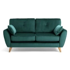 Habitat Iris Fabric 2 Seater Sofa - Teal