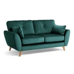 Habitat Iris Fabric 2 Seater Sofa - Teal -Habitat 2910655 R Z002A