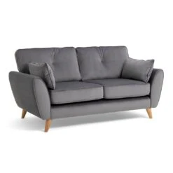 Habitat Iris Fabric 2 Seater Sofa - Grey -Habitat 2910662 R Z002A