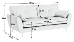 Habitat Iris Fabric 3 Seater Sofa - Grey 11 Habitat Iris Fabric 3 Seater Sofa - Grey -Habitat 2910710 R E001