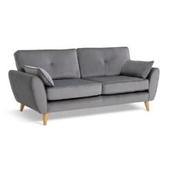 Habitat Iris Fabric 3 Seater Sofa - Grey 12 Habitat Iris Fabric 3 Seater Sofa - Grey -Habitat 2910710 R Z002A