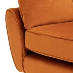 Habitat Isla 3 Seater Velvet Sofa - Orange -Habitat 2991629 R Z008A