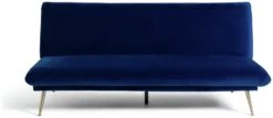 Habitat Matteo 2 Seater Velvet Clic Clac Sofa Bed - Blue