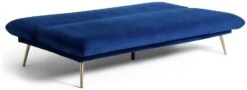Habitat Matteo 2 Seater Velvet Clic Clac Sofa Bed - Blue -Habitat 3152027 R Z003A