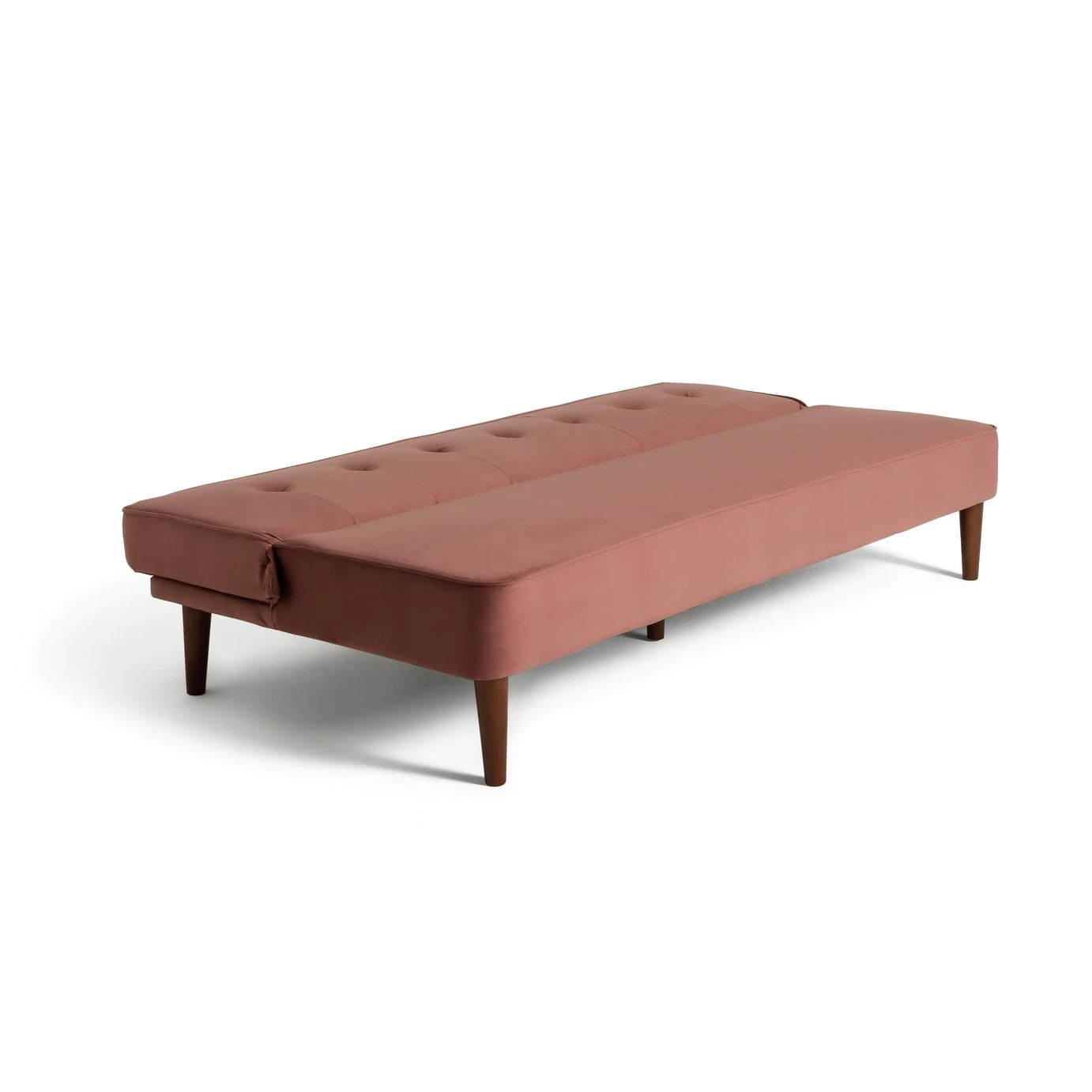Habitat Odeon 2 Seater Velvet Clic Clac Sofa Bed - Pink 2 Habitat Odeon 2 Seater Velvet Clic Clac Sofa Bed - Pink - Image 2