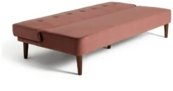 Habitat Odeon 2 Seater Velvet Clic Clac Sofa Bed - Pink 9 Habitat Odeon 2 Seater Velvet Clic Clac Sofa Bed - Pink -Habitat 3188895 R Z003A