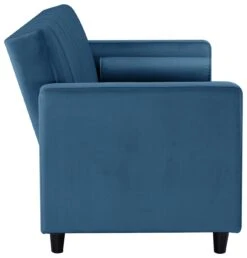 Habitat Preston Clic Clac Velvet Sofa Bed - Navy -Habitat 3249387 R Z006A