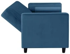 Habitat Preston Clic Clac Velvet Sofa Bed - Navy -Habitat 3249387 R Z007A