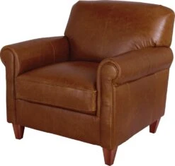 Habitat Kingsley Leather Accent Chair - Tan 8 Habitat Kingsley Leather Accent Chair - Tan -Habitat 3328662 R Z002A