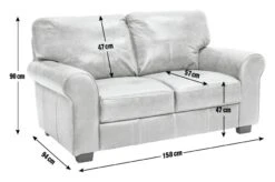 Habitat Salisbury Leather 2 Seater Sofa - Chocolate -Habitat 3336348 R E001