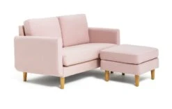 Habitat Remi Small Fabric 2 Seater Chaise Sofa In A Box-Pink 13 Habitat Remi Small Fabric 2 Seater Chaise Sofa In A Box-Pink -Habitat 3347739 R Z004A