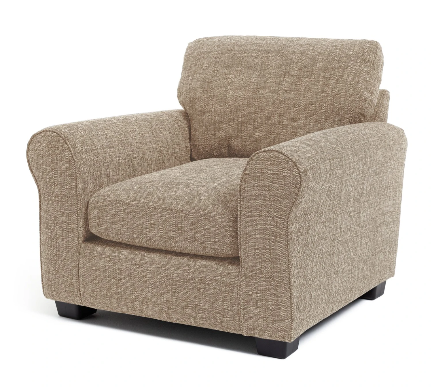 Habitat Lisbon Fabric Armchair - Beige 5 Habitat Lisbon Fabric Armchair - Beige - Image 5