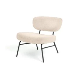 Habitat Cole Boucle Accent Chair - Cream 11 Habitat Cole Boucle Accent Chair - Cream -Habitat 3415128 R Z002A