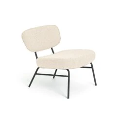 Habitat Cole Boucle Accent Chair - Cream 13 Habitat Cole Boucle Accent Chair - Cream -Habitat 3415128 R Z004A