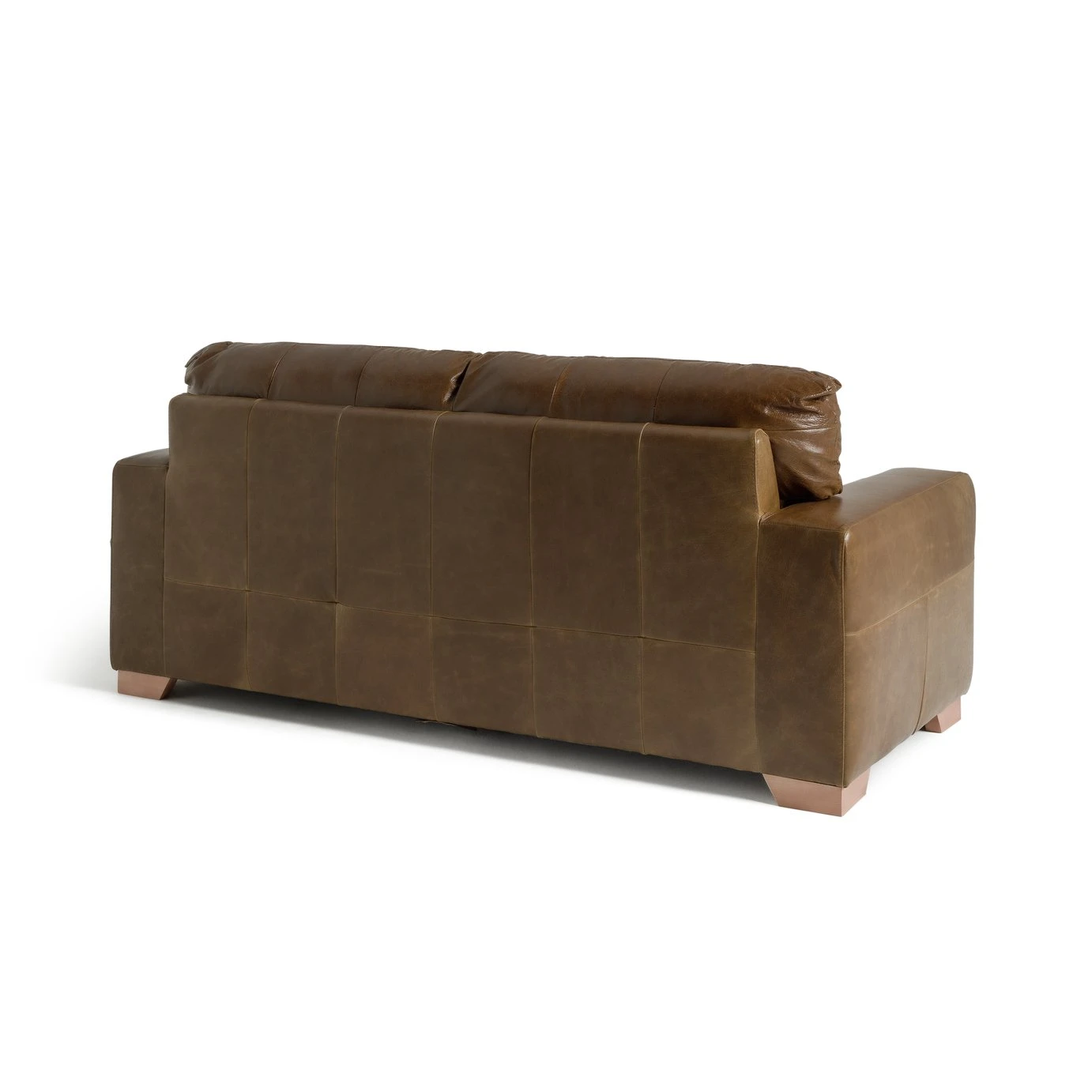 Habitat Eton Leather 3 Seater Sofa - Tan 7 Habitat Eton Leather 3 Seater Sofa - Tan - Image 7