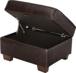 Habitat Salisbury Leather Storage Footstool - Chocolate 11 Habitat Salisbury Leather Storage Footstool - Chocolate -Habitat 3458673 R Z003A