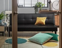 Habitat Patsy 2 Seater Clic Clac Sofa Bed - Black 7 Habitat Patsy 2 Seater Clic Clac Sofa Bed - Black -Habitat 3594692 R Z001C