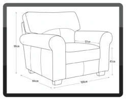 Habitat Salisbury Leather Armchair - Chocolate -Habitat 3598045 R E001