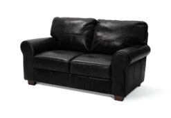 Habitat Salisbury Leather 2 Seater Sofa - Black -Habitat 3609123 R Z002A