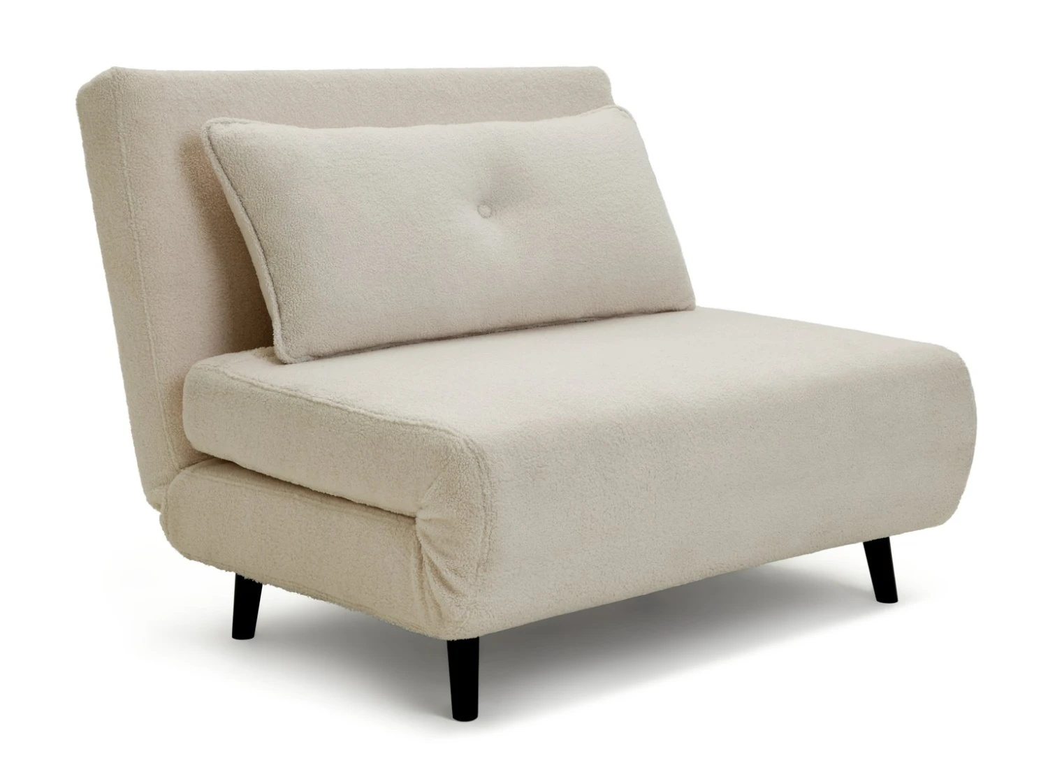 Habitat Roma Small Double Boucle Chairbed - Cream 1 Habitat Roma Small Double Boucle Chairbed - Cream