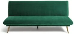 Habitat Matteo 2 Seater Velvet Sofa Bed - Green