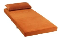 Habitat Roma Single Velvet Chairbed - Orange 12 Habitat Roma Single Velvet Chairbed - Orange -Habitat 4165707 R Z002A
