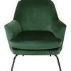 Habitat Celine Velvet Accent Chair - Green
