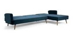 Habitat Andy Right Corner Velvet Clic Clac Sofa Bed - Navy -Habitat 4461126 R Z003A