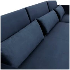 Habitat Andy Right Corner Velvet Clic Clac Sofa Bed - Navy -Habitat 4461126 R Z008A