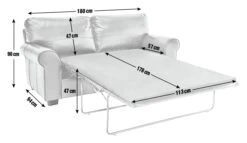 Habitat Salisbury 2 Seater Leather Sofa Bed - Tan 7 Habitat Salisbury 2 Seater Leather Sofa Bed - Tan -Habitat 4551081 R E001