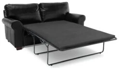Habitat Salisbury 2 Seater Leather Sofa Bed - Black 8 Habitat Salisbury 2 Seater Leather Sofa Bed - Black -Habitat 4552121 R Z002A