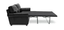 Habitat Salisbury 2 Seater Leather Sofa Bed - Black 9 Habitat Salisbury 2 Seater Leather Sofa Bed - Black -Habitat 4552121 R Z004A