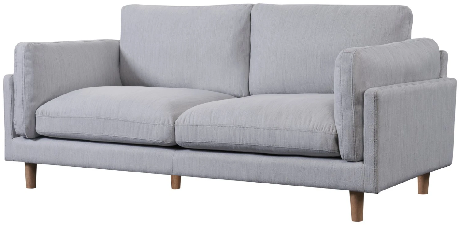 Habitat Habita Salome Fabric 3 Seater Sofa - Light Grey 5 Habitat Habita Salome Fabric 3 Seater Sofa - Light Grey - Image 5