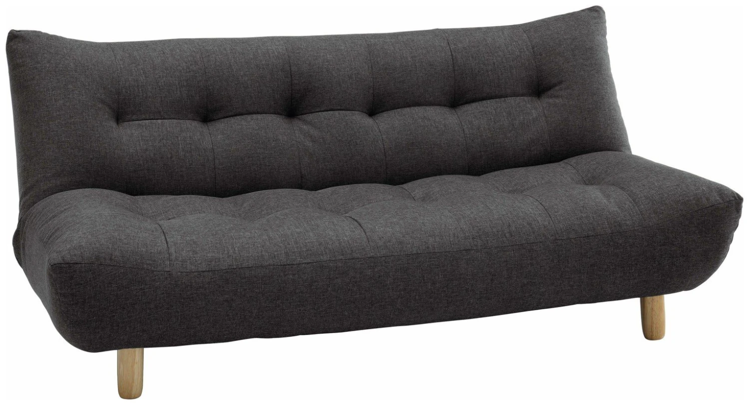 Habitat Kota 3 Seater Fabric Clic Clac Sofa Bed - Charcoal 1 Habitat Kota 3 Seater Fabric Clic Clac Sofa Bed - Charcoal