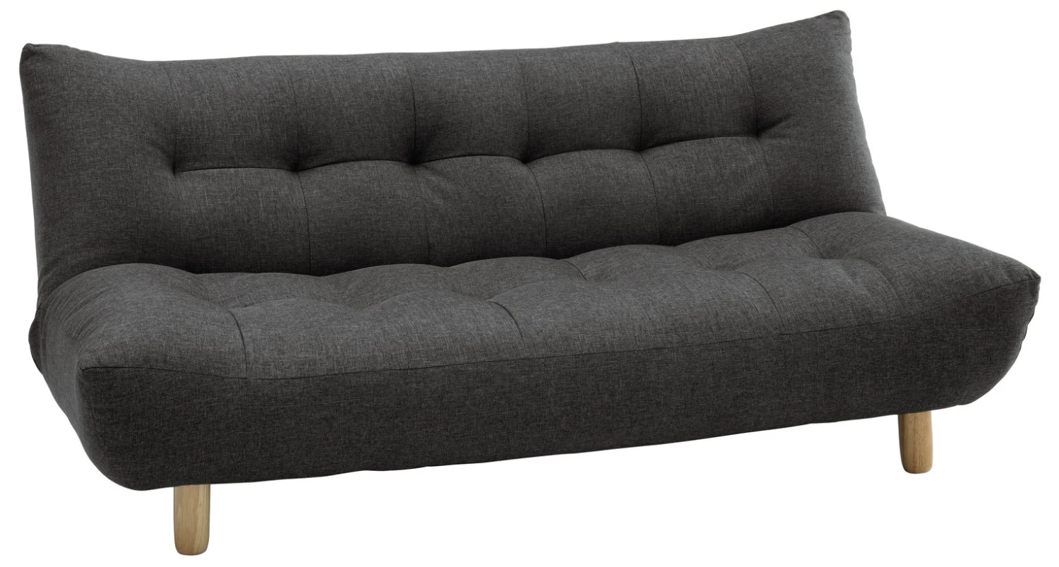 Habitat Kota 3 Seater Fabric Clic Clac Sofa Bed - Charcoal 3 Habitat Kota 3 Seater Fabric Clic Clac Sofa Bed - Charcoal - Image 3