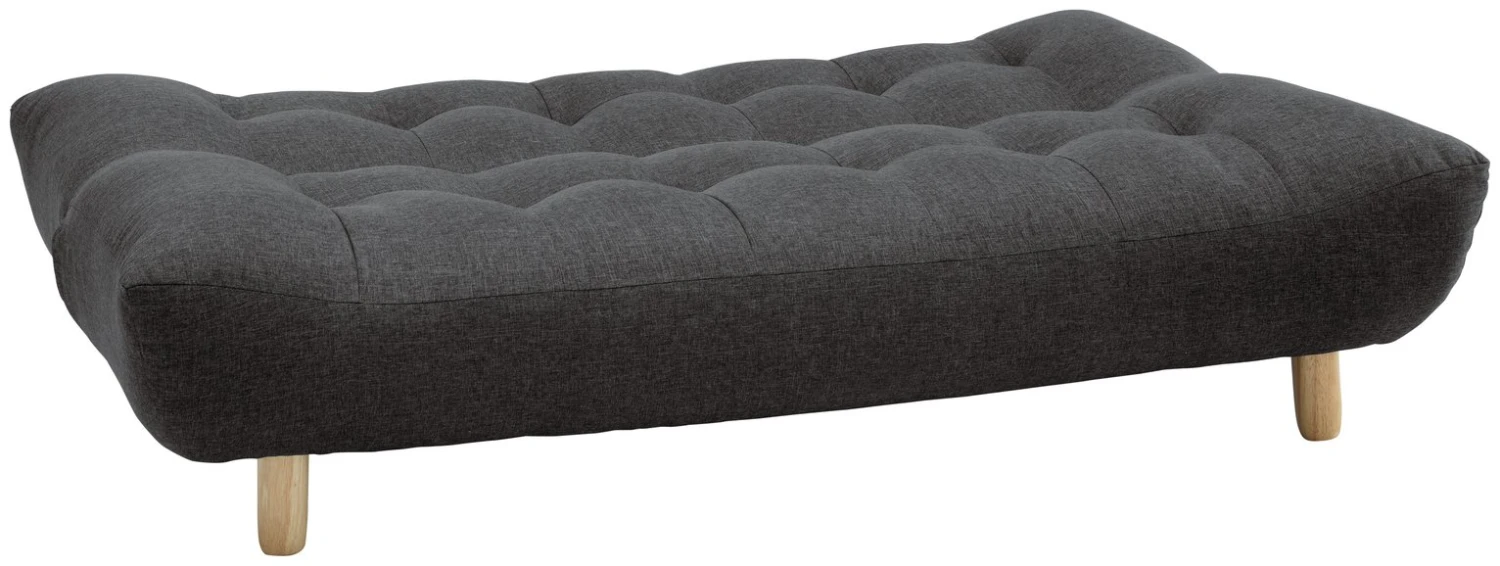 Habitat Kota 3 Seater Fabric Clic Clac Sofa Bed - Charcoal 4 Habitat Kota 3 Seater Fabric Clic Clac Sofa Bed - Charcoal - Image 4