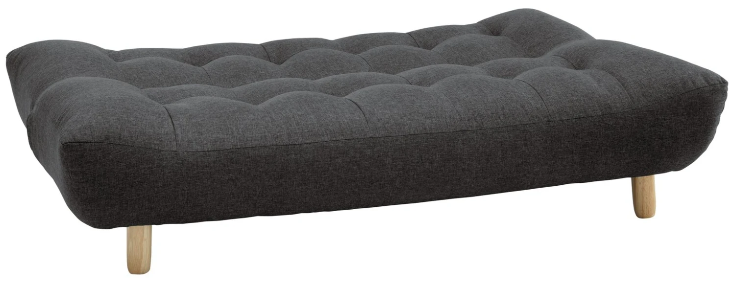 Habitat Kota 3 Seater Fabric Clic Clac Sofa Bed - Charcoal 6 Habitat Kota 3 Seater Fabric Clic Clac Sofa Bed - Charcoal - Image 6