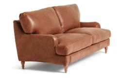 Habitat Livingston Leather 3 Seater Sofa - Tan 15 Habitat Livingston Leather 3 Seater Sofa - Tan -Habitat 5397213 R Z003A