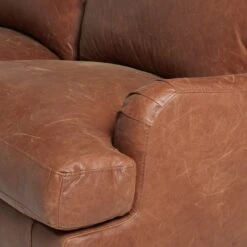 Habitat Livingston Leather 3 Seater Sofa - Tan 17 Habitat Livingston Leather 3 Seater Sofa - Tan -Habitat 5397213 R Z005A