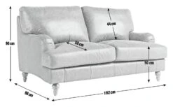 Habitat Livingston Leather 2 Seater Sofa - Tan 6 Habitat Livingston Leather 2 Seater Sofa - Tan -Habitat 5599712 R E001