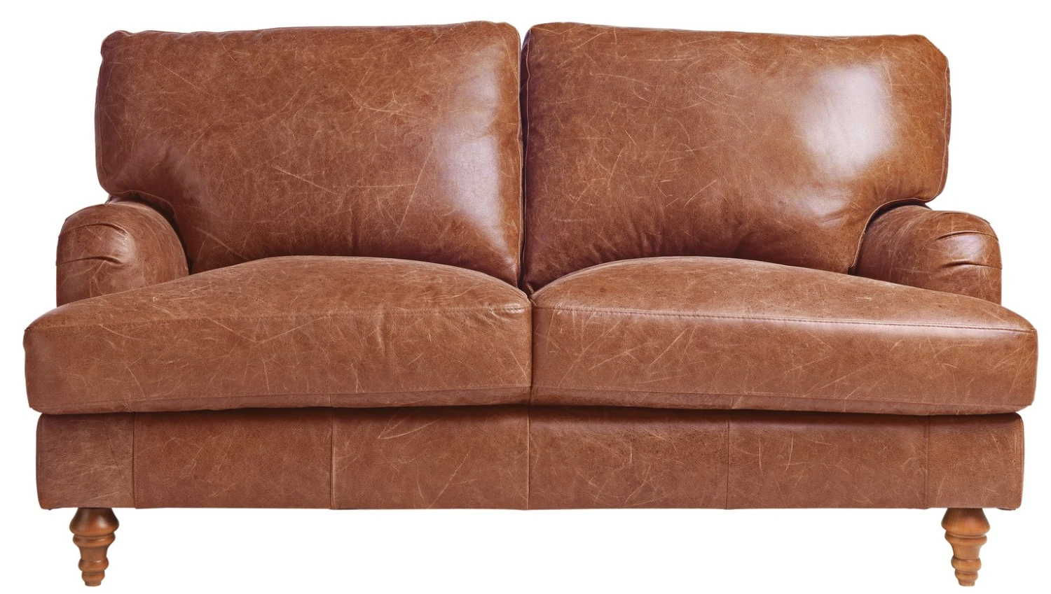 Habitat Livingston Leather 2 Seater Sofa - Tan 1 Habitat Livingston Leather 2 Seater Sofa - Tan