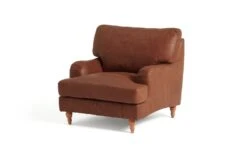 Habitat Livingston Leather Armchair - Tan -Habitat 5654248 R Z002A