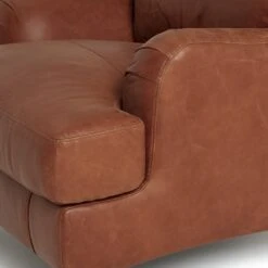 Habitat Livingston Leather Armchair - Tan -Habitat 5654248 R Z004A