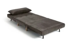 Habitat Roma Single Velvet Chairbed - Charcoal -Habitat 5791417 R Z002A