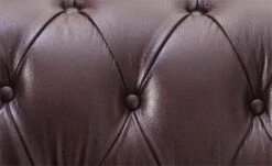 Habitat Chesterfield Leather 2 Seater Sofa - Chocolate -Habitat 6086578 R Z005A