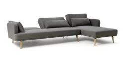 Habitat Andy Right Corner Fabric Clic Clac Sofa Bed - Grey -Habitat 6132941 R Z005A