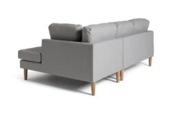 Habitat Joshua Fabric Corner Chaise Sofa - Light Grey -Habitat 6205737 R Z004A