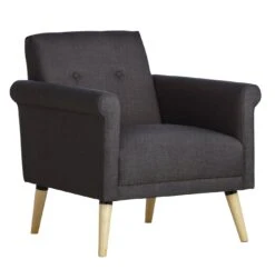 Habitat Evie Armchair In A Box - Charcoal -Habitat 6214560 R Z004A
