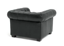 Habitat Chesterfield Leather Armchair - Black 13 Habitat Chesterfield Leather Armchair - Black -Habitat 6250988 R Z003A